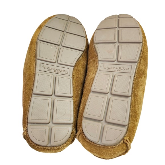 Koolaburra by UGG Womens Moccasin Slippers‎ Brown Suede Shearling Lined Sz 12 - Picture 5 of 10
